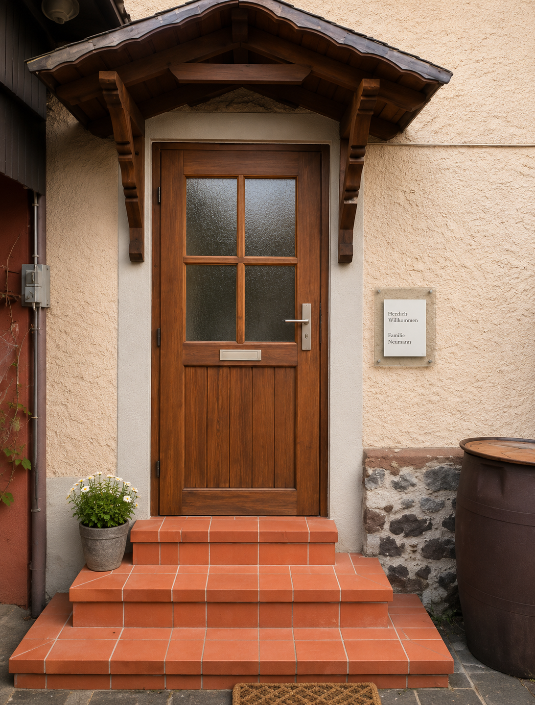 Eingangsbereich des Monteurzimmer Graf